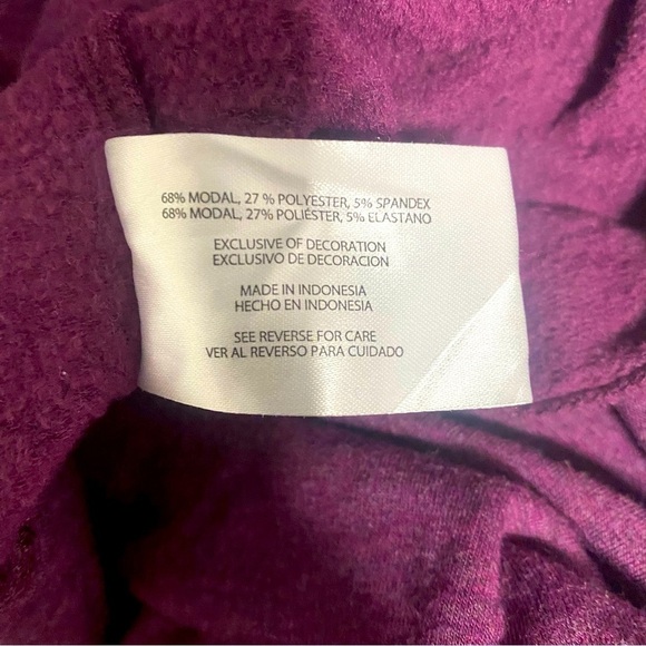 Orvis Women Size Medium Cozy Pullover Soft Crewneck Sweatshirt Beautiful Purple - Picture 9 of 10